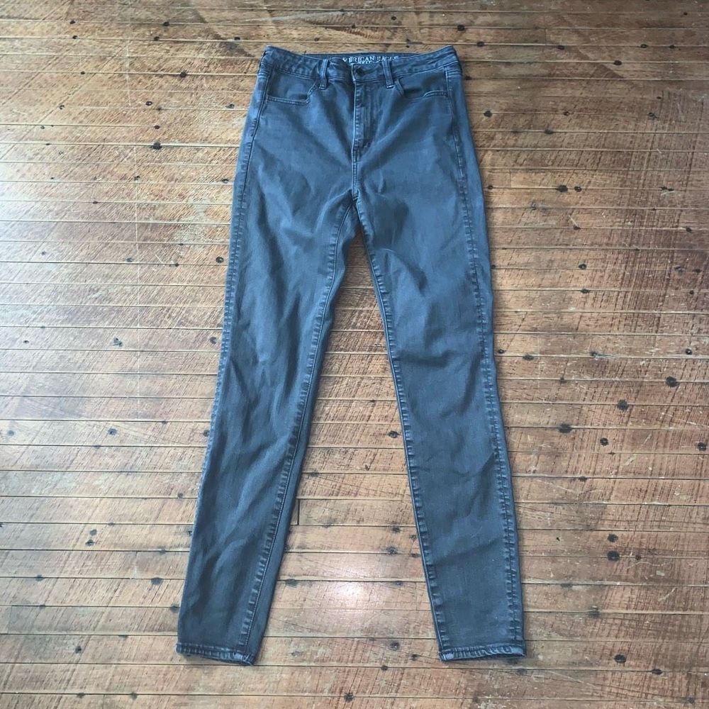American Eagle 8 long brown super hi-rise normcore jeggings
